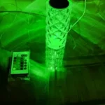 Romantic LED Crystal Table Lamp with Rose Projection, Touch Night Light, Ideal for Home Decor And Gifts photo review