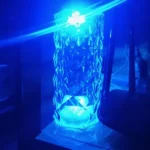Romantic LED Crystal Table Lamp with Rose Projection, Touch Night Light, Ideal for Home Decor And Gifts photo review