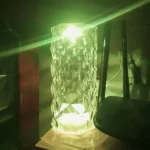 Romantic LED Crystal Table Lamp with Rose Projection, Touch Night Light, Ideal for Home Decor And Gifts photo review