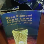 Romantic LED Crystal Table Lamp with Rose Projection, Touch Night Light, Ideal for Home Decor And Gifts photo review