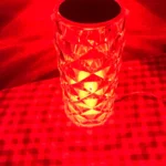 Romantic LED Crystal Table Lamp with Rose Projection, Touch Night Light, Ideal for Home Decor And Gifts photo review