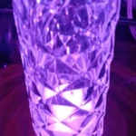 Romantic LED Crystal Table Lamp with Rose Projection, Touch Night Light, Ideal for Home Decor And Gifts photo review