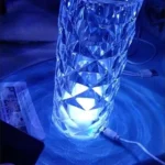 Romantic LED Crystal Table Lamp with Rose Projection, Touch Night Light, Ideal for Home Decor And Gifts photo review