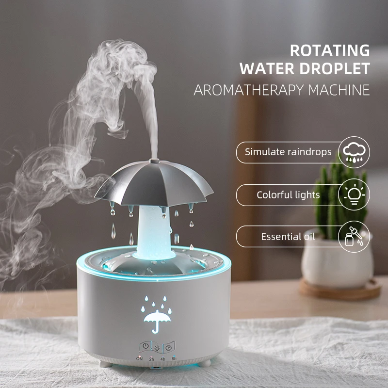 Oil Diffuser Rain Lamp Humidifier