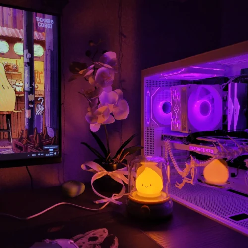 Flame Shaped Night Light With a Cute Design photo review
